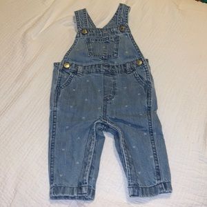 Baby Girl Heart Overall